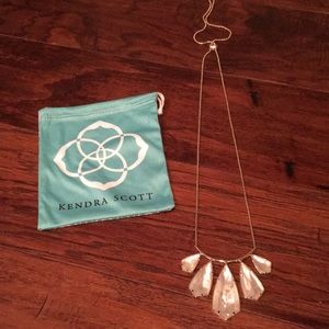 Kendra Scott Mother of Pearl adjustable necklace.